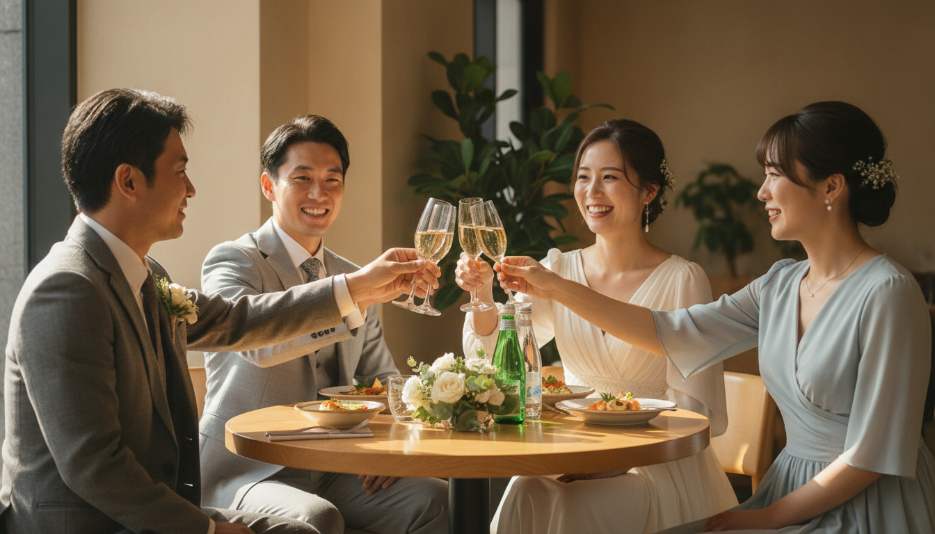 少人数結婚式・食事会の当日の流れと進行表